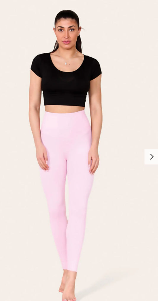 Pink Energy High Waisted Seamless Sculpting Gym Leggings